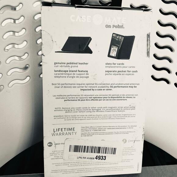 Case-Mate Wallet Folio Case for Samsung Galaxy Note 10 - Black - Picture 6 of 7